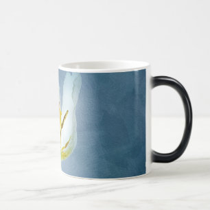 Taza Mágica Flor de tulipán blanco