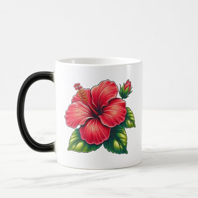 Taza Mágica Flor Hibiscus Morphing (Izquierda)
