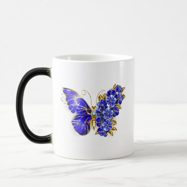 Taza Mágica Flor Sapphire Mariposa (Izquierda)