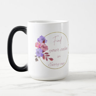 Taza Mágica Floral con diseño de tazón de presupuesto