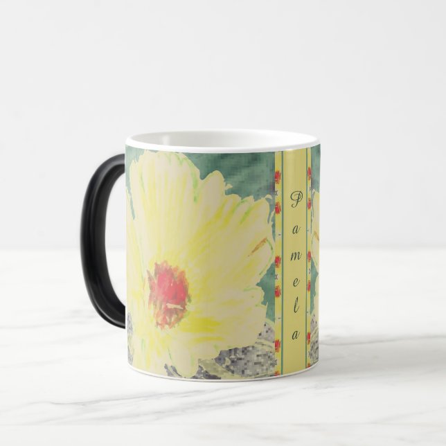 Taza Mágica Floral con nombre Mug (Anverso izquierdo)