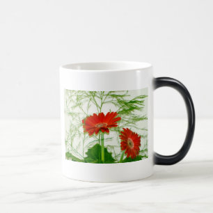 Taza Mágica Floral Rojo