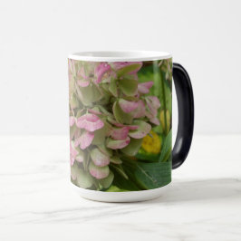 Taza Mágica Florecer de Hortensia de Otoño con Hojas Doradas d