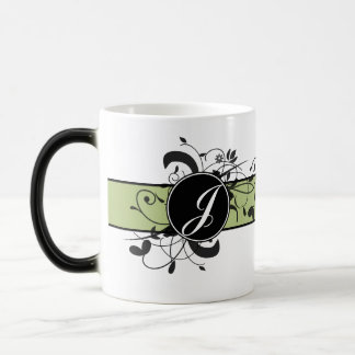 Taza Mágica Florecimiento de la Fancy Personalizada Monogramad