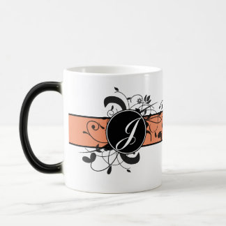 Taza Mágica Florecimiento de la Fancy Personalizada Monogramad