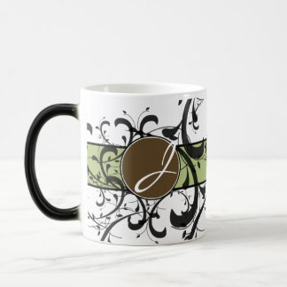 Taza Mágica Florecimiento victoriano personalizado monogramado