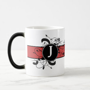Taza Mágica Florecimiento victoriano personalizado monogramado