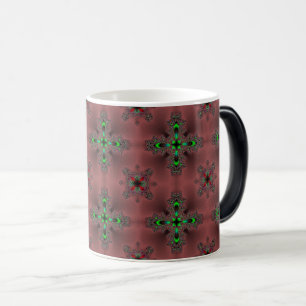 Taza Mágica Flores artdeco en estilo retro