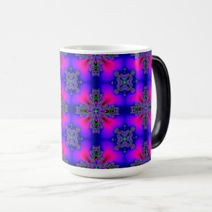 Taza Mágica Flores Artdeco en estilo retro