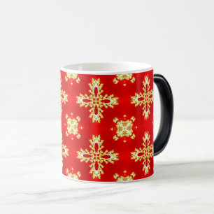 Taza Mágica Flores artdeco en estilo retro