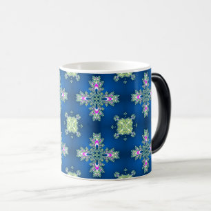 Taza Mágica Flores artdeco en estilo retro