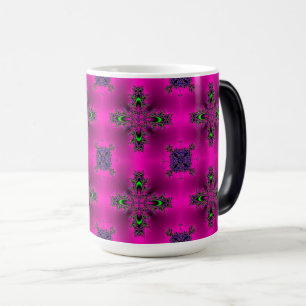Taza Mágica Flores artdeco en estilo retro