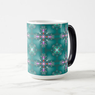 Taza Mágica Flores artdeco en estilo retro