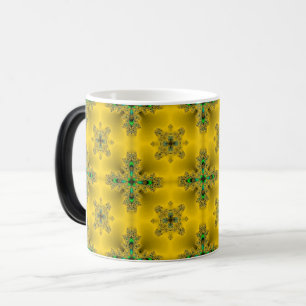 Taza Mágica Flores artdeco en estilo retro