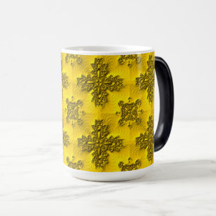 Taza Mágica Flores artdeco en estilo retro
