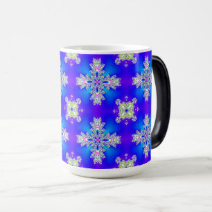 Taza Mágica Flores artdeco en estilo retro