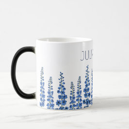 Taza Mágica Flores de delfino azul de julio