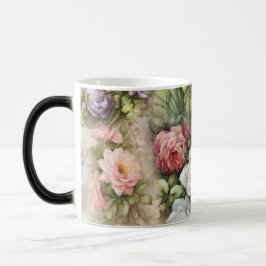Taza Mágica Flores de época