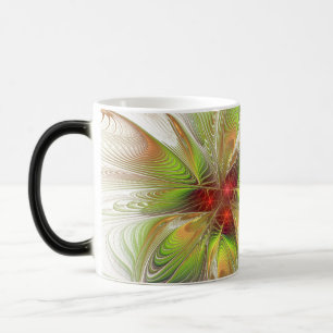 Taza Mágica Flores de fantasía fractal blandas y tendientes