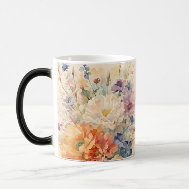 Taza Mágica flores en el jardín (Izquierda)