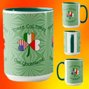 Taza Mágica Flores irlandesas polacas norteamericanas estremec