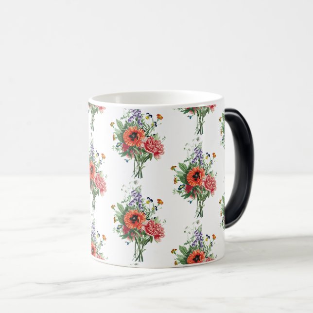 Taza Mágica Flores salvajes de época Arte botánico (Anverso derecho)