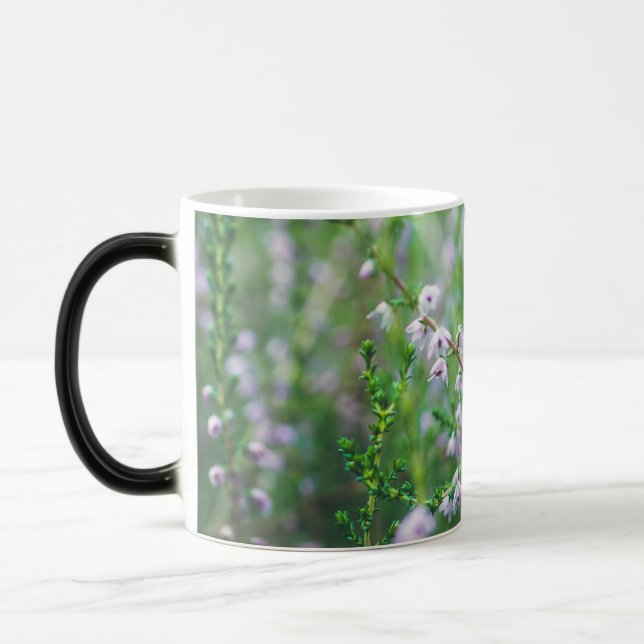 Taza Mágica Flores violetas delgadas (Izquierda)