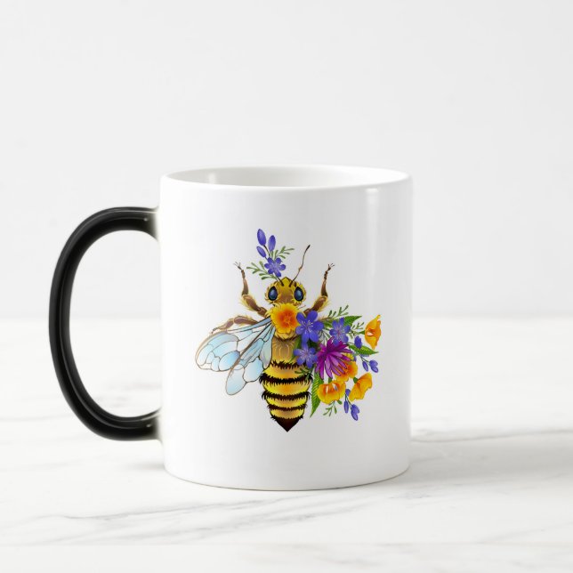 Taza Mágica Flower bee with wild plants (Izquierda)