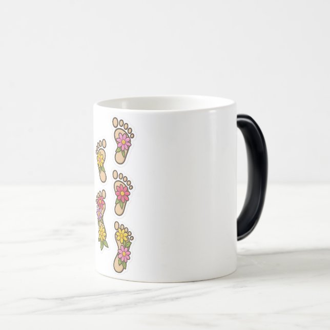 Taza Mágica  Flower Footprints – Walk in Beauty and Joy (Anverso derecho)