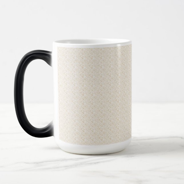 Taza Mágica fondo blanco con un patrón de puntos pequeños (Izquierda)