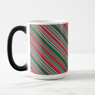Taza Mágica Fondo de franjas diagonales