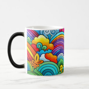 Taza Mágica Fondos de arcoíris
