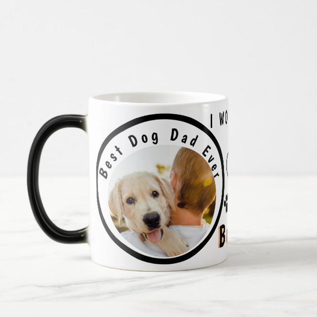Taza Mágica Foto de Mascota personalizada del mejor perro del  (Izquierda)