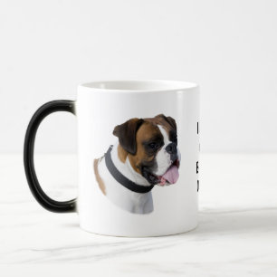 Taza Mágica Foto del retrato del perro del boxeador