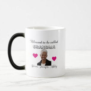 Taza Mágica Foto personalizada Bendita por ser llamada Grammy