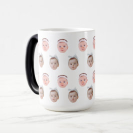 Taza Mágica Foto personalizada de cara, cara de Personalizado