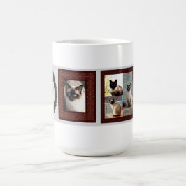 Taza Mágica Fotografía de la familia de gatos siameses, muphin