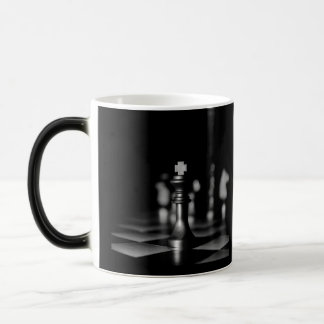 Taza Mágica Fotos de Piezas de Ajedrez B&W