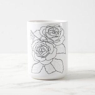 Taza Mágica Función y administración de Floral Mug