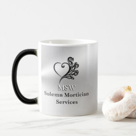 Taza Mágica Funeral Morticius Services, Heart and Rosas