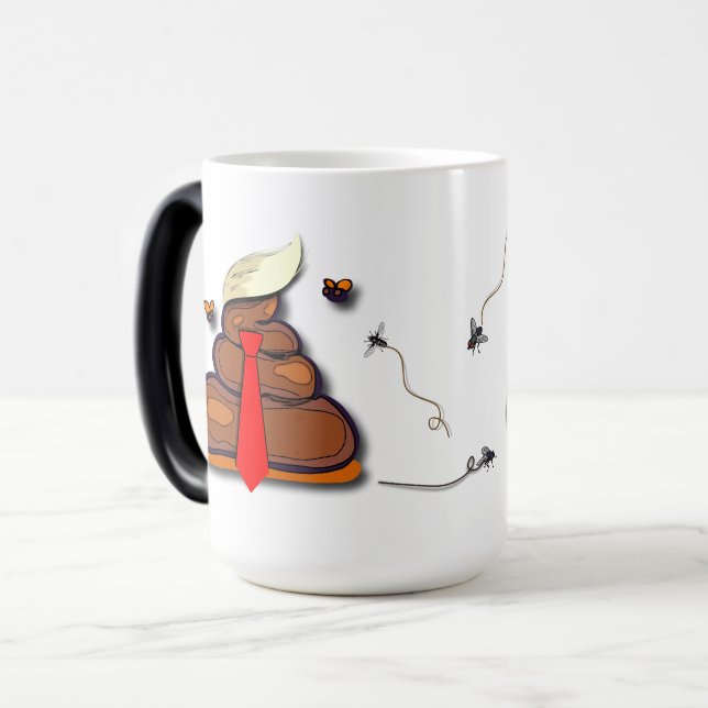 Taza Mágica Funny Emoji de broma Personalizado político Mug (Anverso izquierdo)