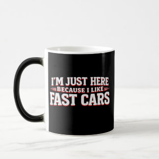 Taza Mágica Funny Fast Cars Car Enthusiasts & Racing