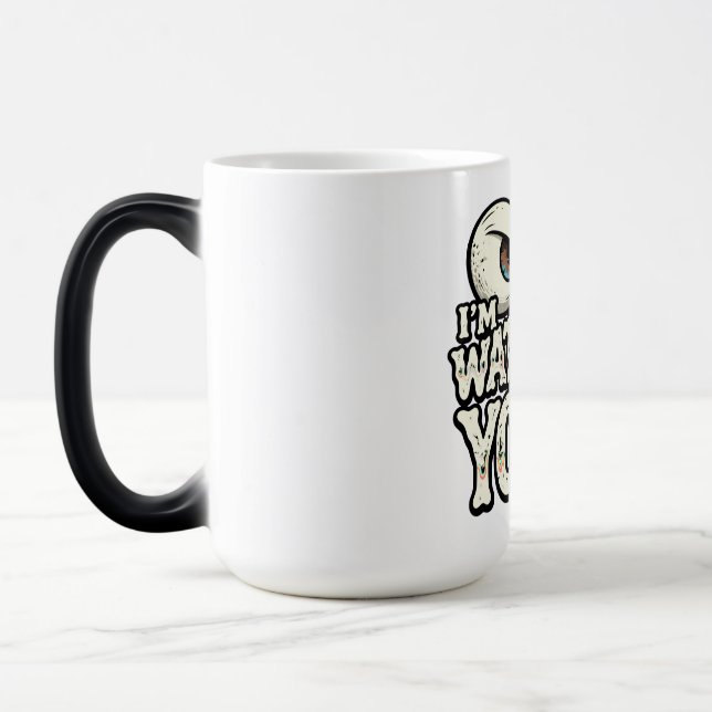 Taza Mágica Funny "I'M WATCHING YOU" Retro Eyes Coffee Mug - O (Izquierda)