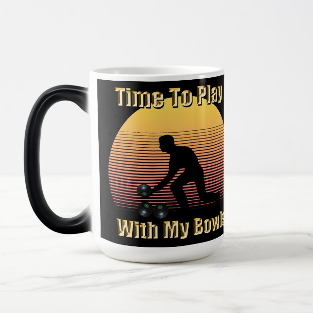 Taza Mágica Funny Lawn Bown Juega Tiempo, Magic Mug (Izquierda)