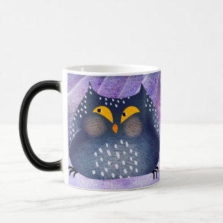 Taza Mágica "Funny Owl Mug Wrap - Hermosa y graciosa peluca de