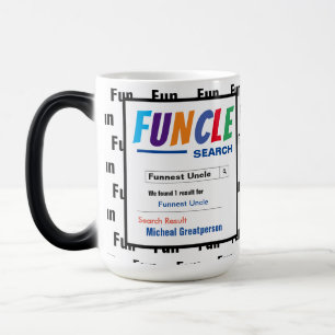 Taza Mágica Funny Personalizado Mejor Funcle Gift Magic Mug