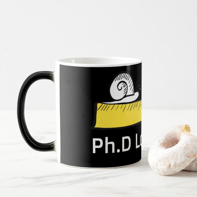 Taza Mágica Funny Phd loading mug (Con donut)