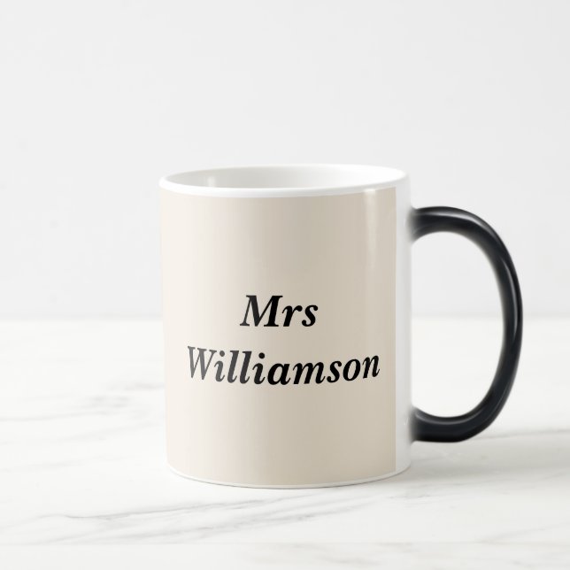 Taza Mágica Funny Tea Lover Teacher Slogan Staffroom (Derecha)