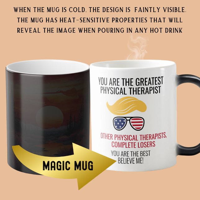 Taza Mágica Funny Trump Mejor Terapia Física (Subido por el creador)