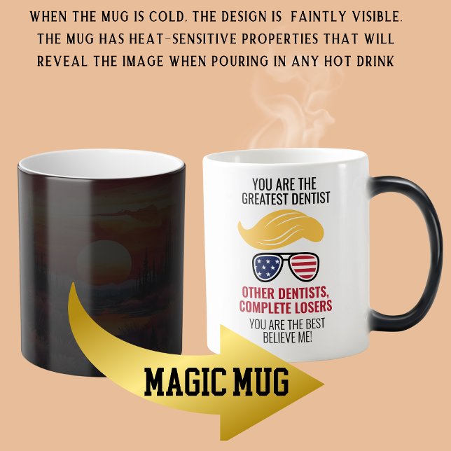 Taza Mágica Funny Trump Mejor Testigo Mágico (Subido por el creador)